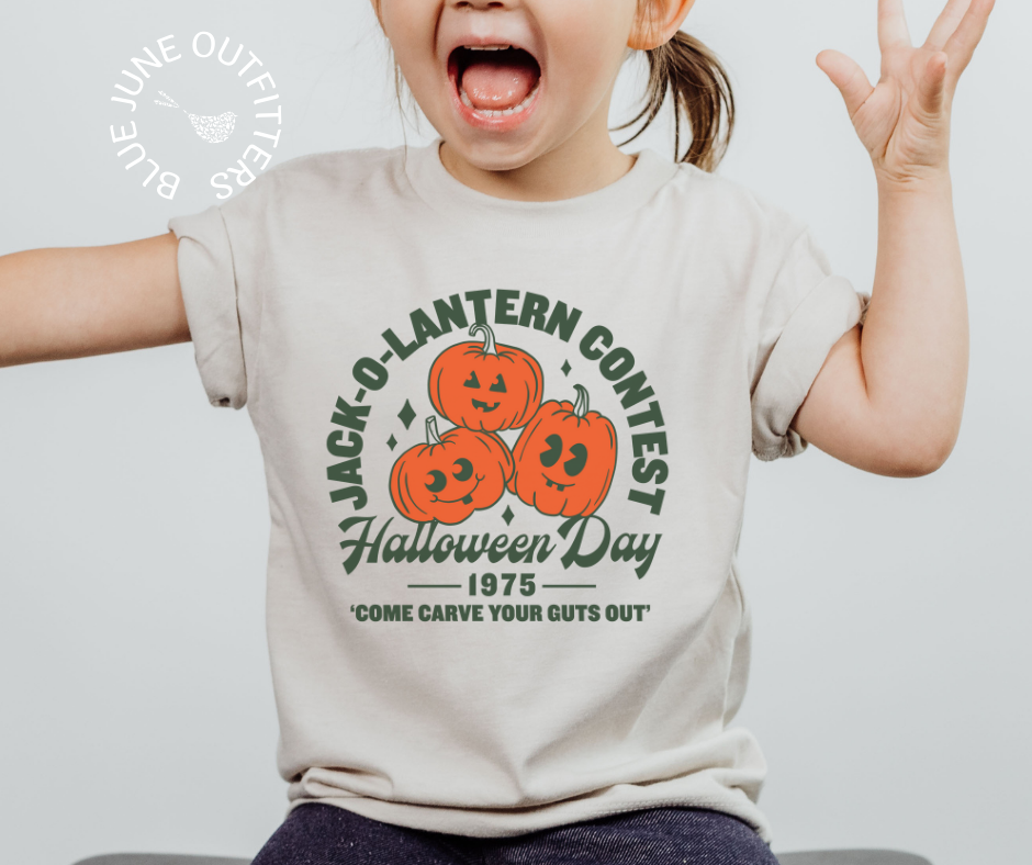 Pumpkin Carving Contest | Toddler Retro Halloween Tee