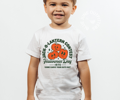 Pumpkin Carving Contest | Toddler Retro Halloween Tee