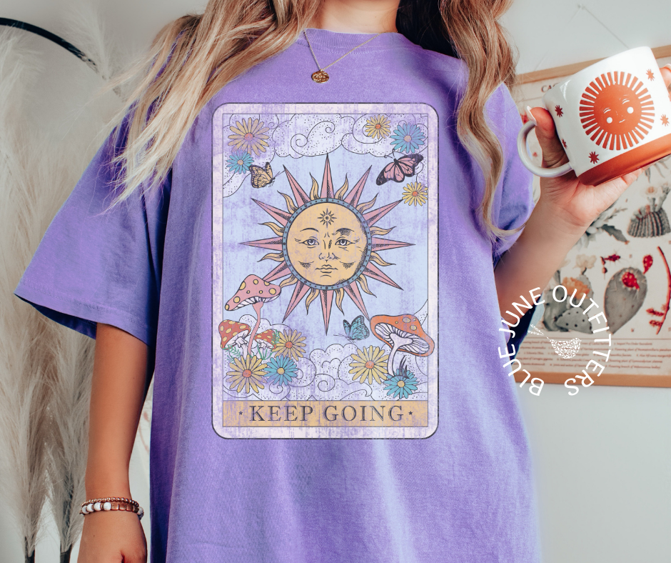 Keep Going Tarot Card Tee | Comfort Colors®
