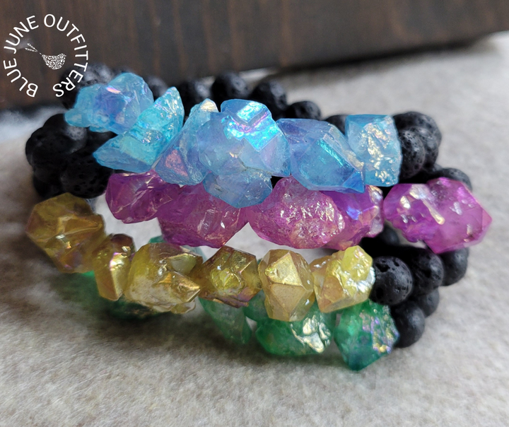 Aura Quartz Stretch Bracelet