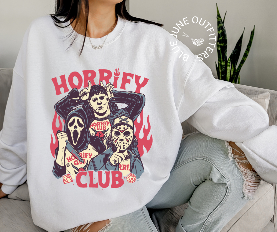 Horrify Club | Unisex Slasher Halloween Sweatshirt