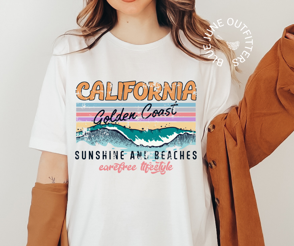 California Golden Coast | Comfort Colors® Retro California Tee