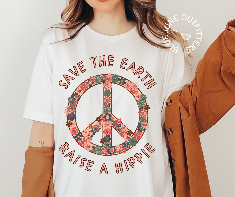 Save The Earth Raise A Hippie | Comfort Colors® Tee
