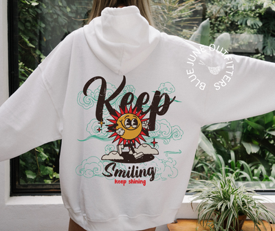 Keep Smiling Keep Shining | Retro Sunshine Hoodie
