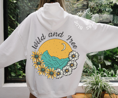 Wild & Free | Nature Lover Hooded Sweatshirt