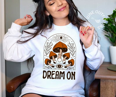 Dream On | Bohemian Mushroom Sweatshirt