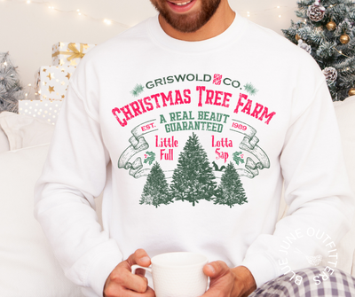 Little Full Lotta Sap | Funny Christmas Tree Sweatshirt