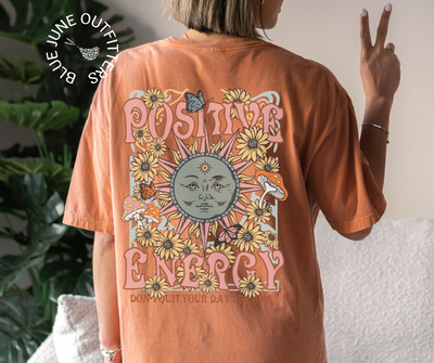 Positive Energy | Comfort Colors® Psychedelic Sunshine Tee